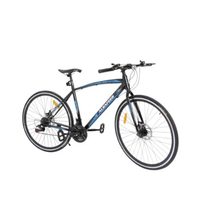 صورة دراجة رياضية 27 إنش – سيكل ألومنيوم 7 سرعات خفيف الوزن بإطارات مقاومة للانزلاق - ازرق